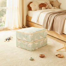 Ocean Home Textile Kids' Room Storage Box, Dinosaur Pattern, Set Of 2