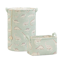 Ocean Home Textile Nursery Basket, Dinosaur Pattern