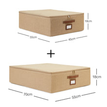 Ocean Home Textile Jute Storage Box, Set Of 2