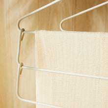 Ocean Home Textile 3-Layer Fabric-Covered Metal Hanger, Set Of 3, Ecru