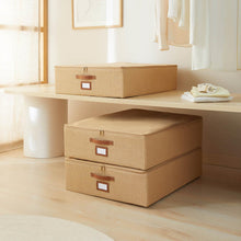 Ocean Home Textile Jute Storage Box, Pack of 3, Large