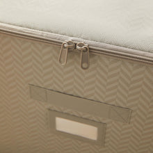Ocean Home Textile Storage Box, Set Of 3, Herringbone Pattern, Grey