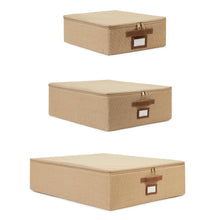Ocean Home Textile Jute Storage Box, Set Of 3
