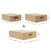 Ocean Home Textile Jute Storage Box, Set Of 3