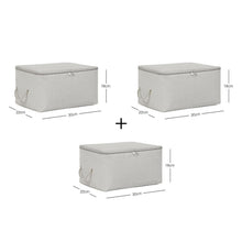 Ocean Home Textile Storage Bag, Small, Herringbone Pattern, Gray, Set Of 3