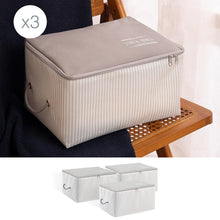 Ocean Home Textile Storage Bag, Small, Pack Of 3, Grey