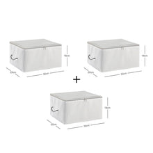 Ocean Home Textile Storage Bag, Small, Pack Of 3, Grey