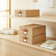 Ocean Home Textile Jute Storage Box, Set Of 3, Small