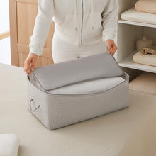 Ocean Home Textile Storage Bag, Set of 3, Medium, Herringbone, Grey