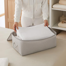 Ocean Home Textile Storage Bag, Set of 3, Medium, Herringbone, Grey