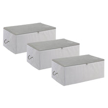 Ocean Home Textile Storage Bag, Medium, Pack Of 3, Grey
