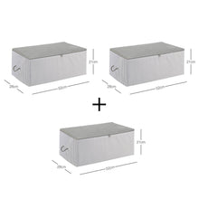 Ocean Home Textile Storage Bag, Medium, Pack Of 3, Grey