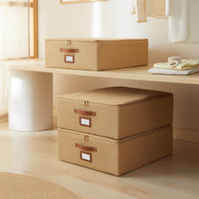 Ocean Home Textile Jute Storage Box, Set Of 3