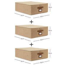 Ocean Home Textile Jute Storage Box, Set Of 3