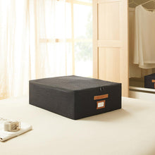 Ocean Home Textile Jute Storage Box, Set of 3, Black