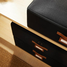Ocean Home Textile Jute Storage Box, Set of 3, Black