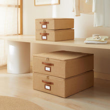 Ocean Home Textile Jute Storage Box, Set Of 4