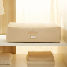 Ocean Home Textile Underbed Storage Bag, Pack Of 4, X Large, Herringbone Pattern, Beige