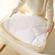 Ocean Home Textile Underbed Storage Bag, Pack Of 4, X Large, Herringbone Pattern, Beige