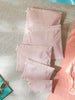 Ocean Home Textile Waterproof PVC Lined Pink Checkered Wet & Dry Bag Set, Set of 5