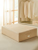 Ocean Home Textile Storage Box, Herringbone Pattern, Beige