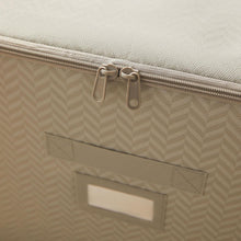 Ocean Home Textile Supported Storage Box, Grey, Herringbone
