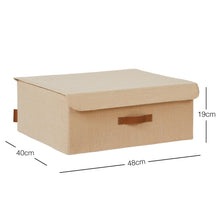 Ocean Home Textile Jute Storage Box With Lid