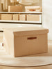 Ocean Home Textile Jute Storage Box With Lid