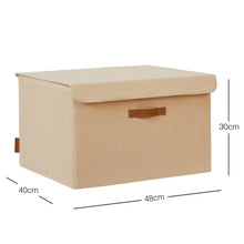 Ocean Home Textile Jute Storage Box With Lid