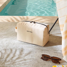 Ocean Home Textile Thermal Insulated Jute Linen Makeup Bag