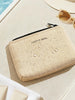 Ocean Home Textile Thermal Insulated Jute Linen Makeup Bag