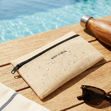 Ocean Home Textile Thermal Insulated Jute Linen Makeup Bag