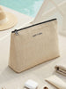 Ocean Home Textile Thermal Insulated Jute Linen Makeup Bag